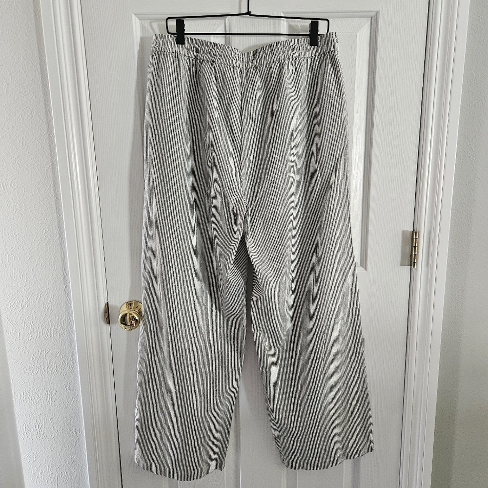 NWT J.Crew Factory Wide Leg Linen Pants - Picture 2 of 9